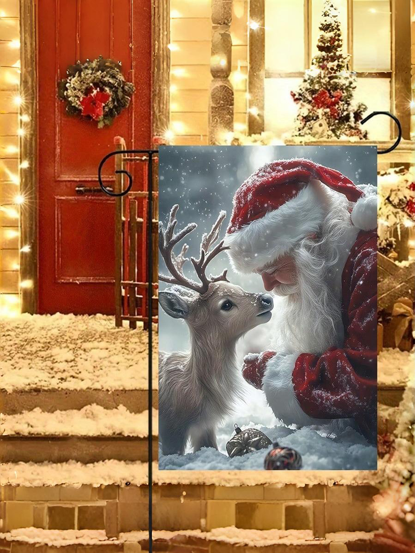 Custom Christmas Outdoor Garden Flag（Not lnclude Flagpole）